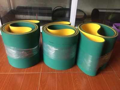 Dây đai dẹt xanh vàng